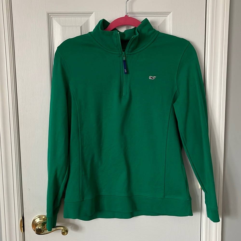 Vineyard Vines Women’s Green 3/4 Zip - Medium